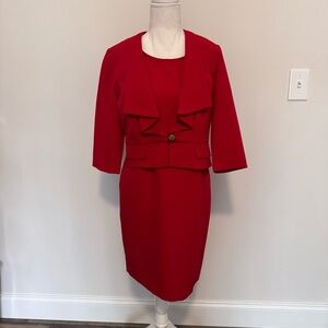 Danny and Nicole Red Dress with Jacket